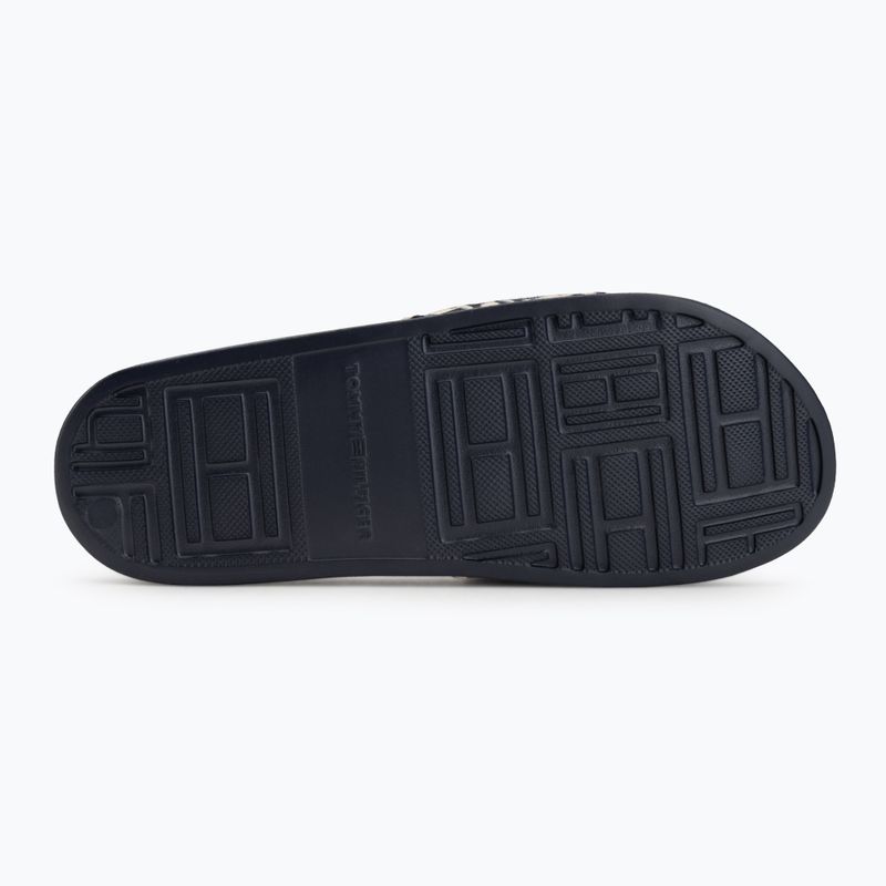Damenbadelatschen Tommy Hilfiger Monogram space blue 4