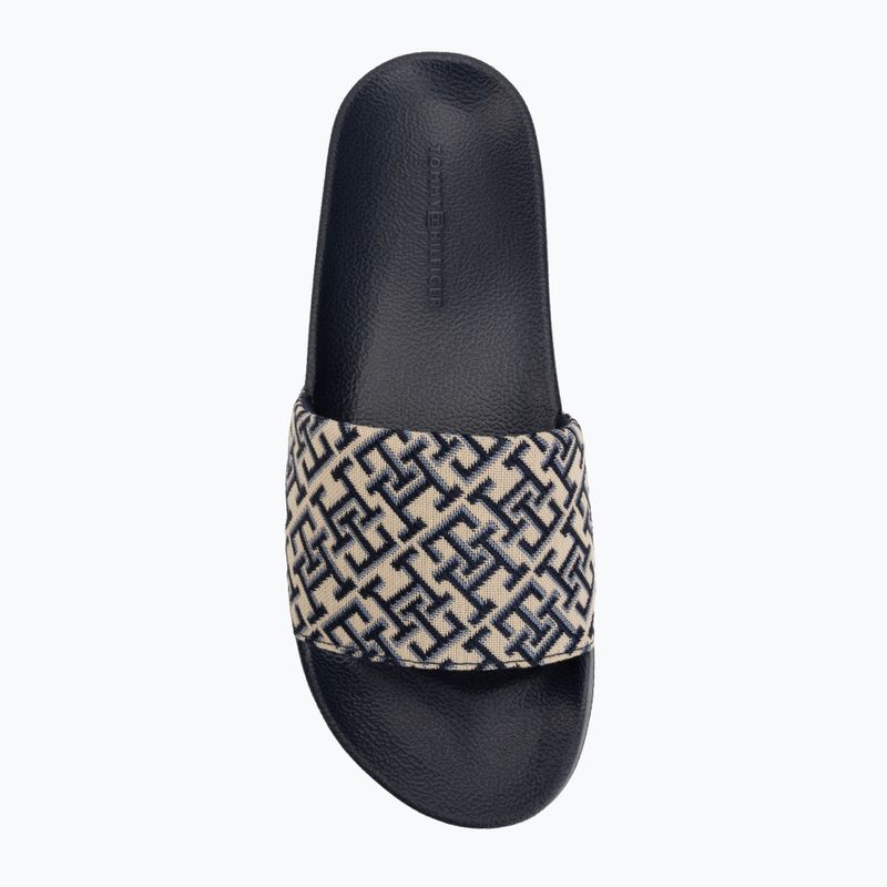 Damenbadelatschen Tommy Hilfiger Monogram space blue 5