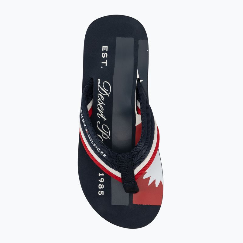 Herren Flip-Flops Tommy Hilfiger Patch Print desert sky 5