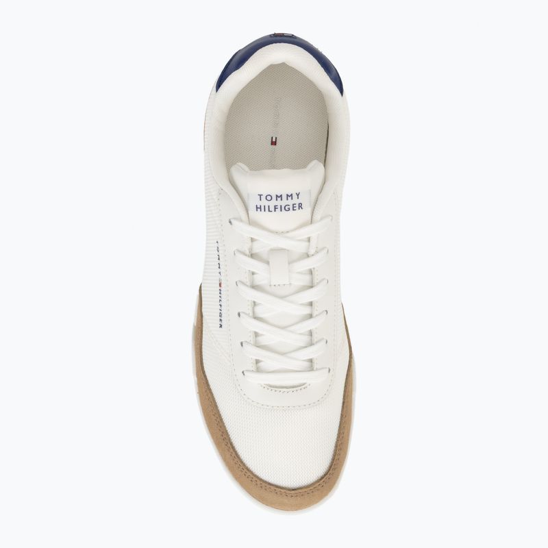 Herren Schuhe Tommy Hilfiger Low Pro Cupsole Nylon Suede Mix ecru 5