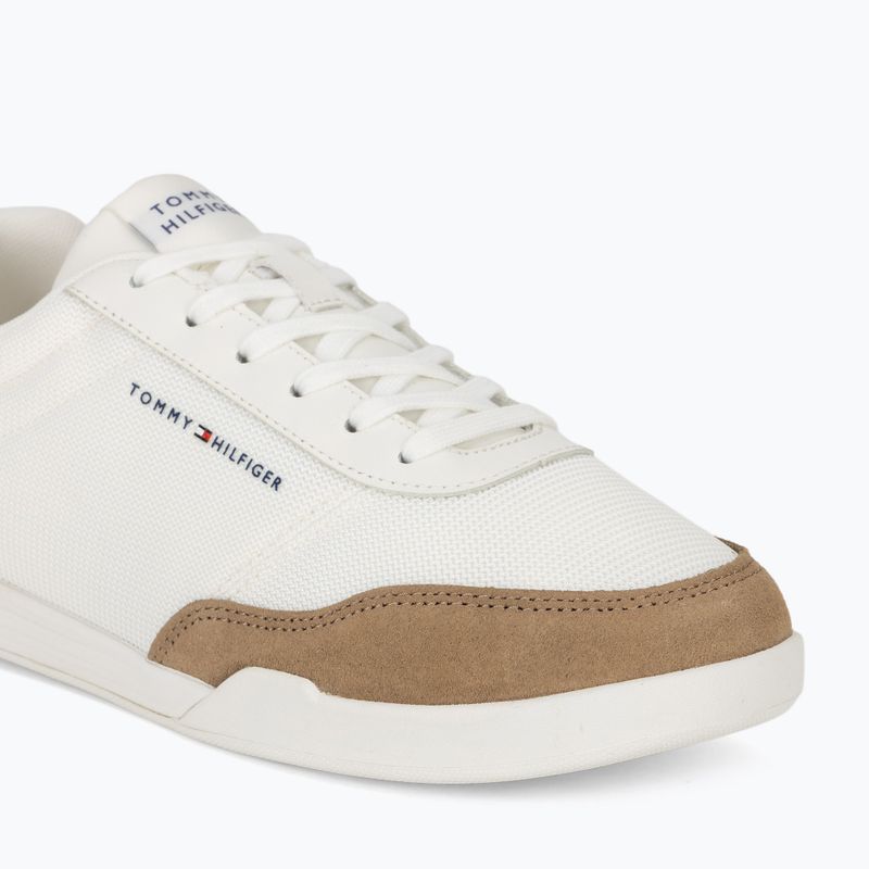 Herren Schuhe Tommy Hilfiger Low Pro Cupsole Nylon Suede Mix ecru 7
