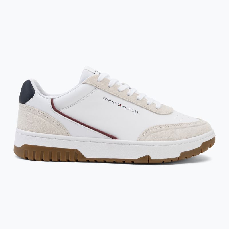 Herren Schuhe Tommy Hilfiger Basket Core Leather Suede Mix rwb 2