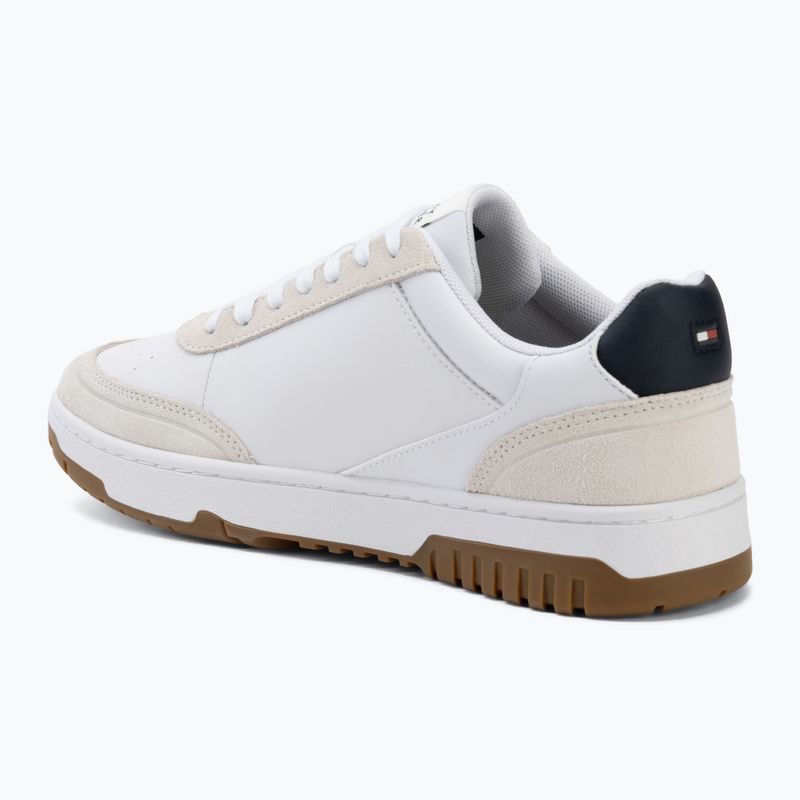 Herren Schuhe Tommy Hilfiger Basket Core Leather Suede Mix rwb 3