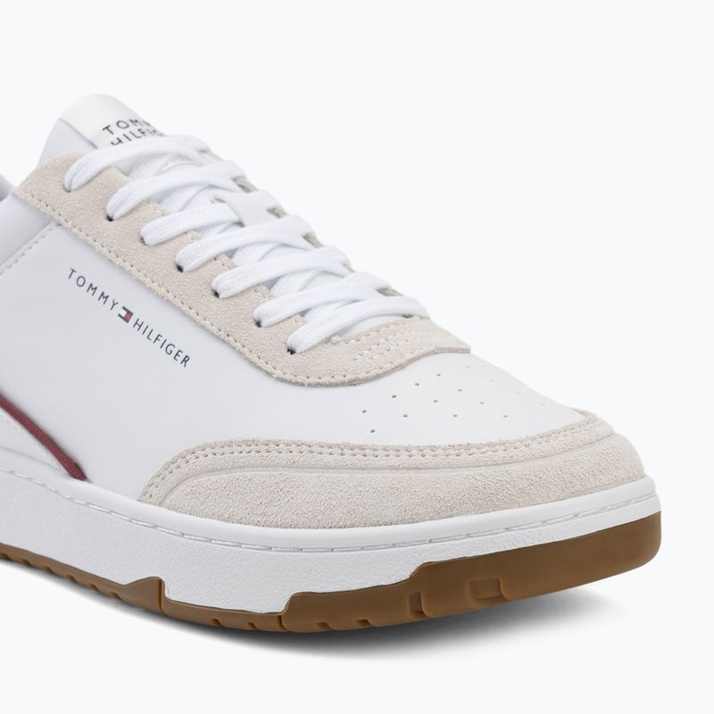 Herren Schuhe Tommy Hilfiger Basket Core Leather Suede Mix rwb 7