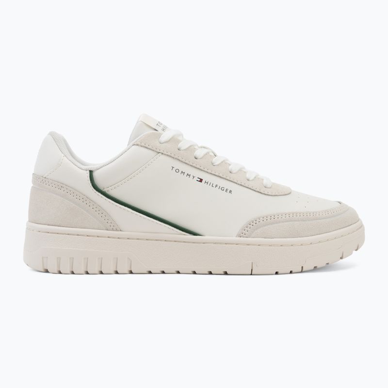 Herren Schuhe Tommy Hilfiger Basket Core Leather Suede Mix ecru/street green 2