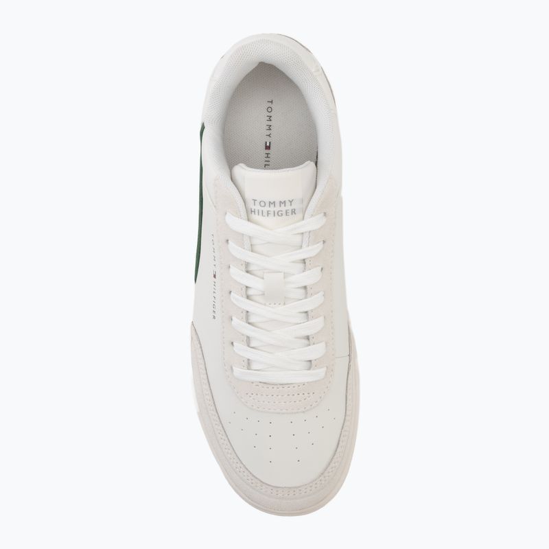 Herren Schuhe Tommy Hilfiger Basket Core Leather Suede Mix ecru/street green 5