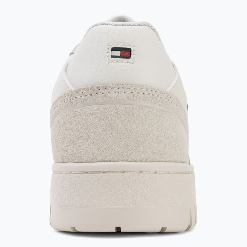 Herren Schuhe Tommy Hilfiger Basket Core Leather Suede Mix ecru/street green 6