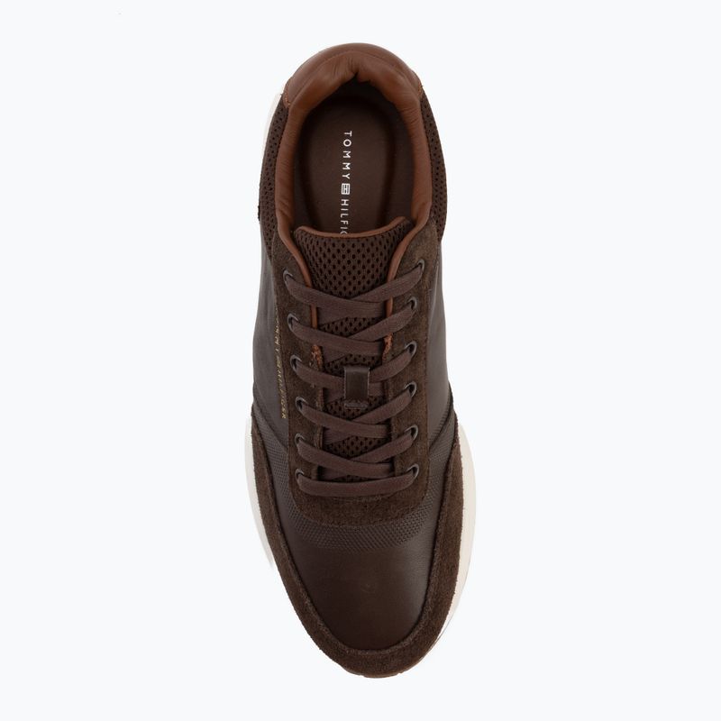 Herren Schuhe Tommy Hilfiger Runner Suede Mix cocoa tracksuits 5