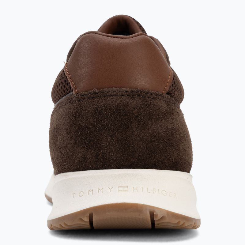 Herren Schuhe Tommy Hilfiger Runner Suede Mix cocoa tracksuits 6