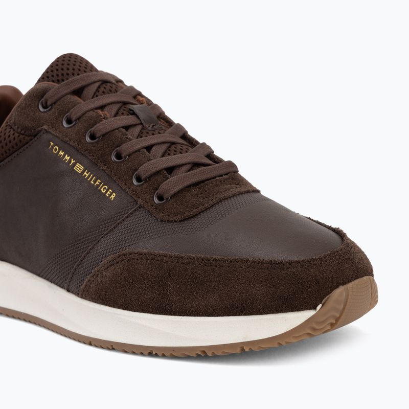 Herren Schuhe Tommy Hilfiger Runner Suede Mix cocoa tracksuits 7
