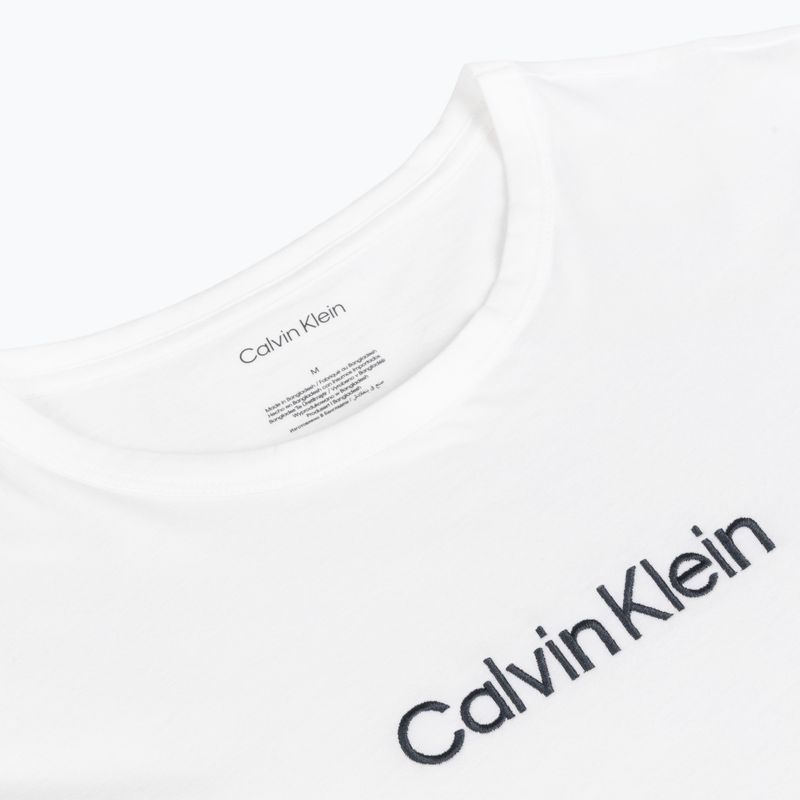 Herren-Shirt Calvin Klein 000NM2748E Crew Neck classic white w/ blue nights 3