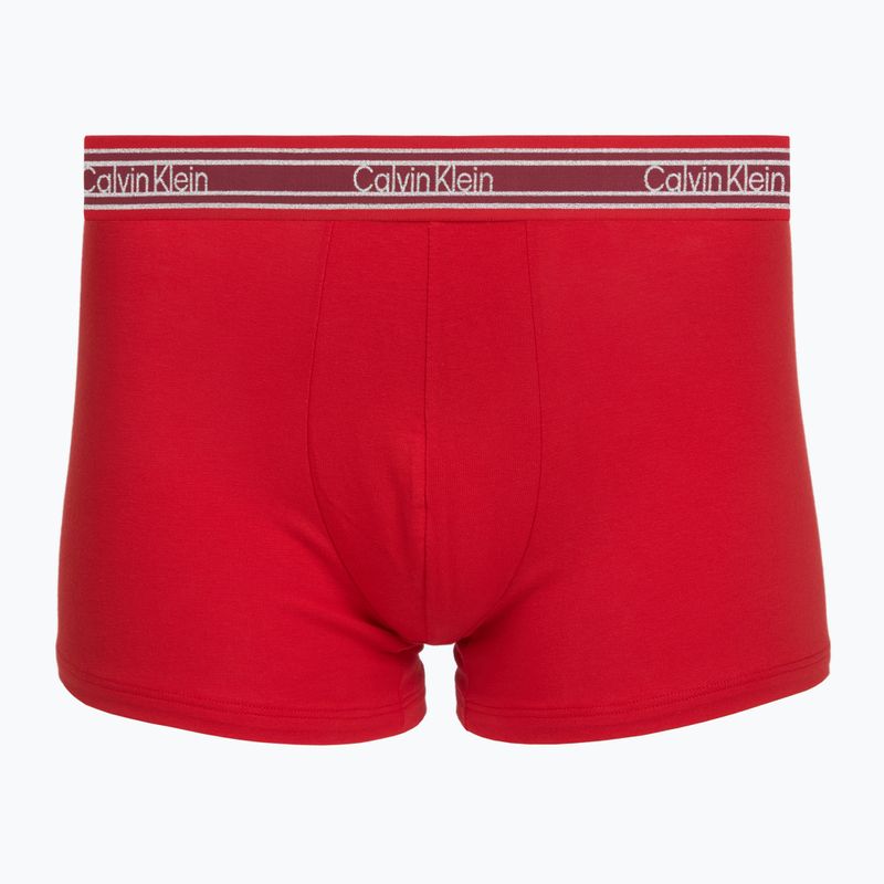 Herrenboxershorts Calvin Klein LV00NB4615 Trunk black/established red/goji berry 2