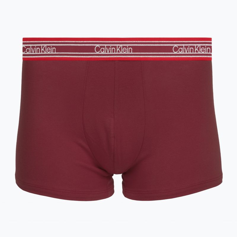Herrenboxershorts Calvin Klein LV00NB4615 Trunk black/established red/goji berry 3