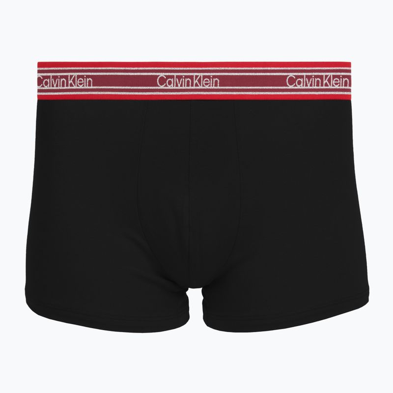 Herrenboxershorts Calvin Klein LV00NB4615 Trunk black/established red/goji berry 4