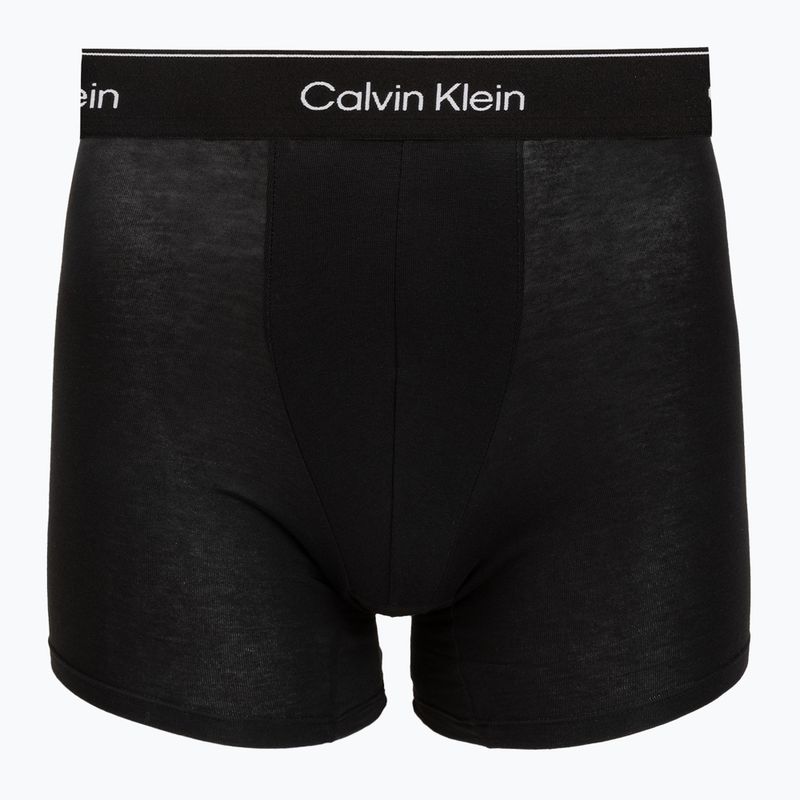 Herrenboxershorts Calvin Klein LV00NB4394 Brief black/harbor mist/dark purple w/ dt 2