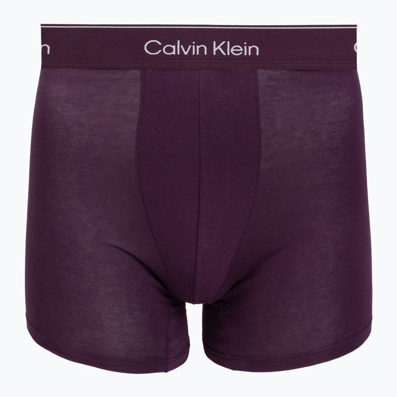 Herrenboxershorts Calvin Klein LV00NB4394 Brief black/harbor mist/dark purple w/ dt 3