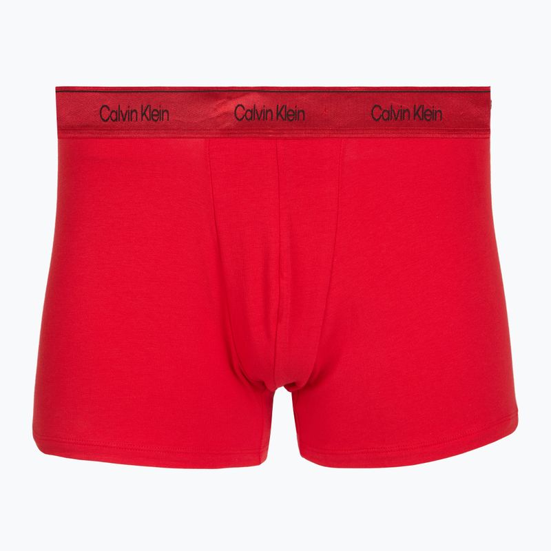Herrenboxershorts Calvin Klein LV00NB4575 Trunk black/goji berry/black 2