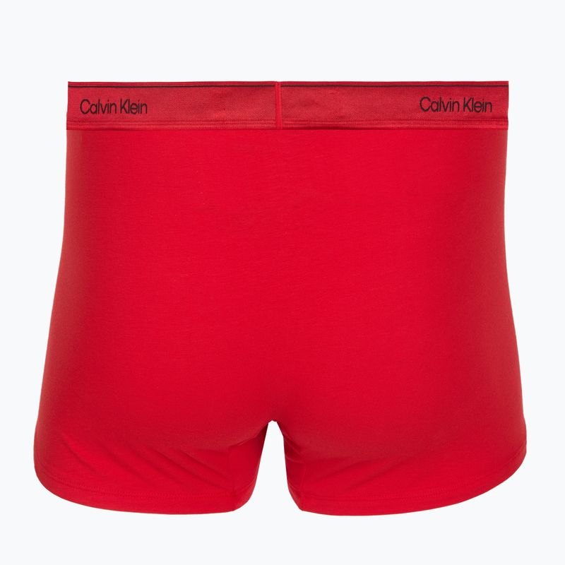 Herrenboxershorts Calvin Klein LV00NB4575 Trunk black/goji berry/black 4