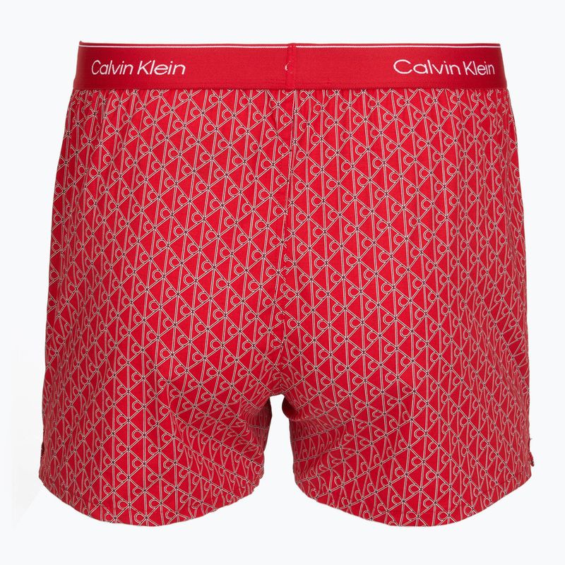 Herrenboxershorts Calvin Klein LV00NB4727 Boxer Slim black/prep emblem goji berry/grisai 3