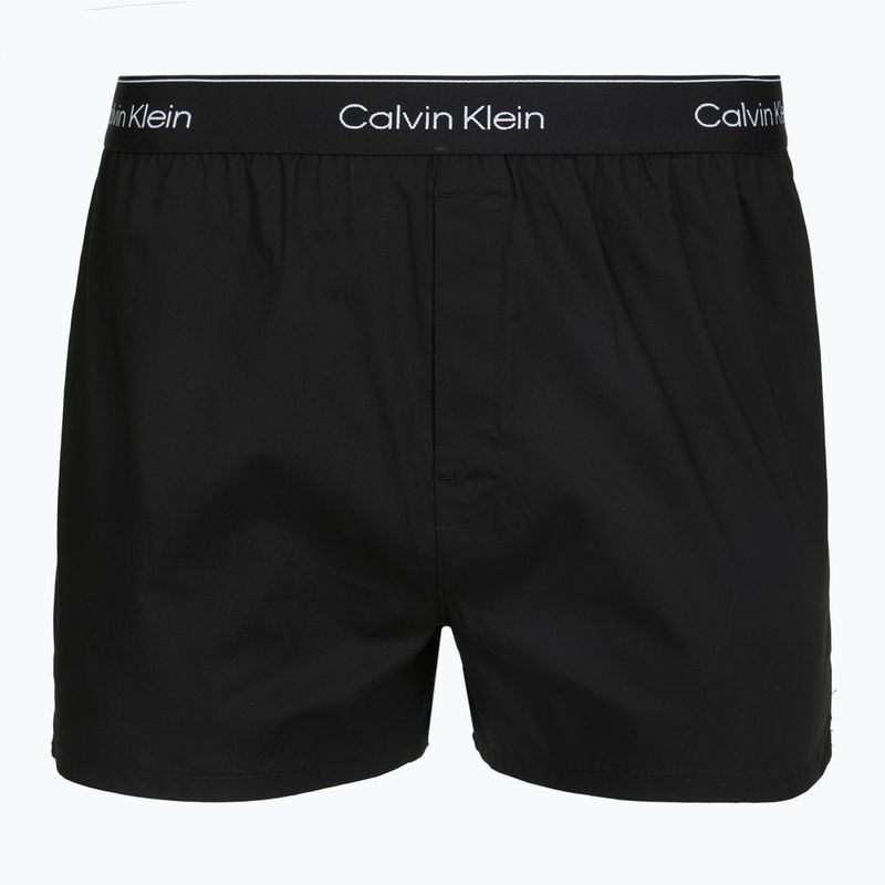 Herrenboxershorts Calvin Klein LV00NB4727 Boxer Slim black/prep emblem goji berry/grisai 6