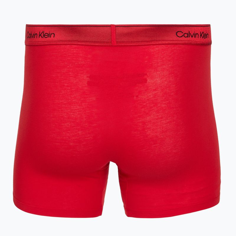 Herrenboxershorts Calvin Klein LV00NB4576 Boxer Brief black/goji berry/black 4