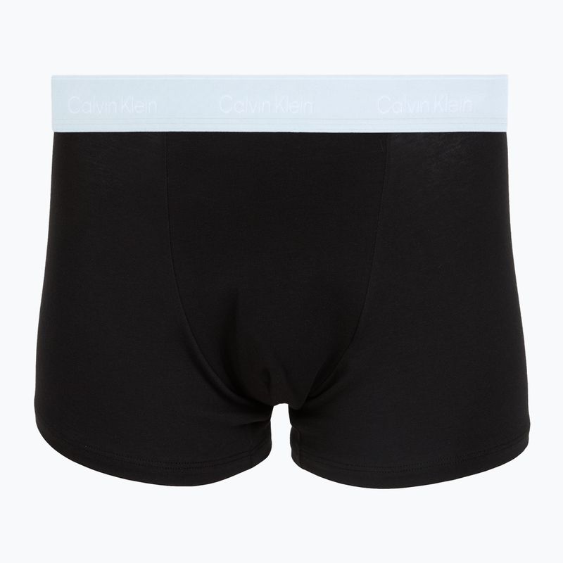 Herrenboxershorts Calvin Klein LV00NB4286 Relaxed Fit Trunk black bodies w/ poseidon blue/plein 2