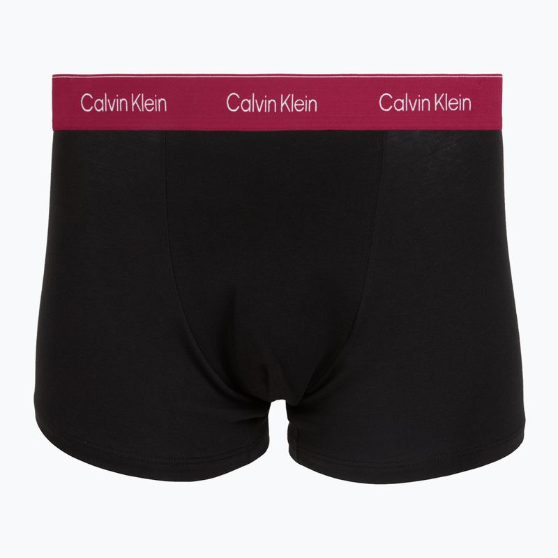 Herrenboxershorts Calvin Klein LV00NB4286 Relaxed Fit Trunk black bodies w/ poseidon blue/plein 4