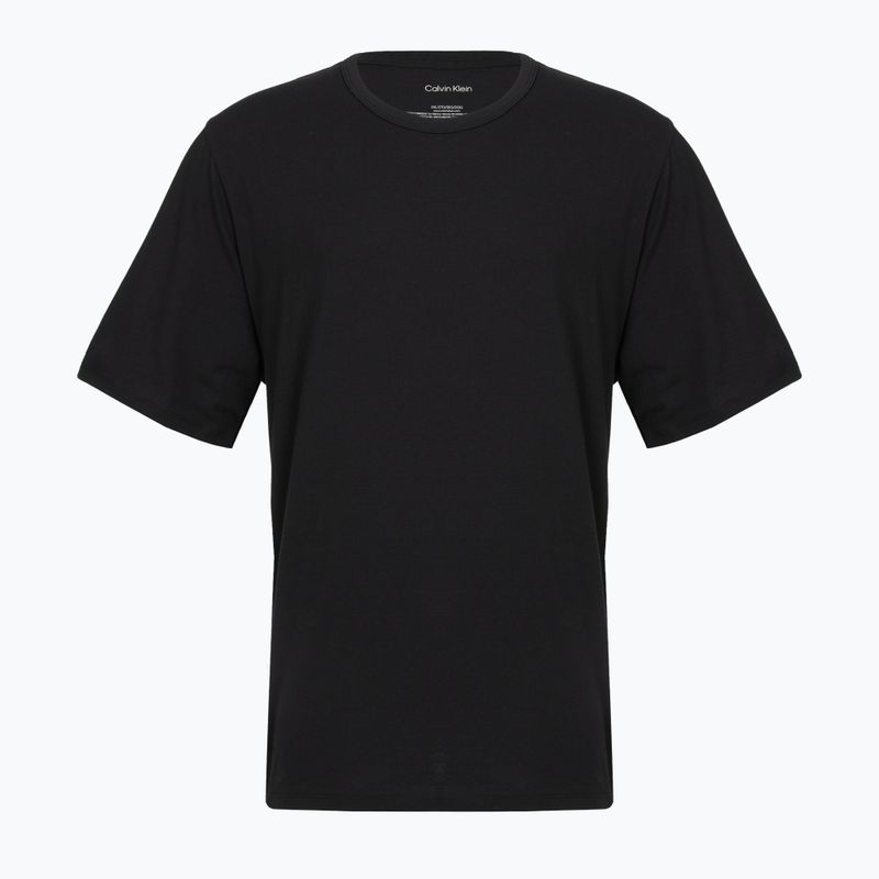 Herren-Shirt Calvin Klein LV00NB4185 Crew Neck black w/ white emb/white w/ black e 4