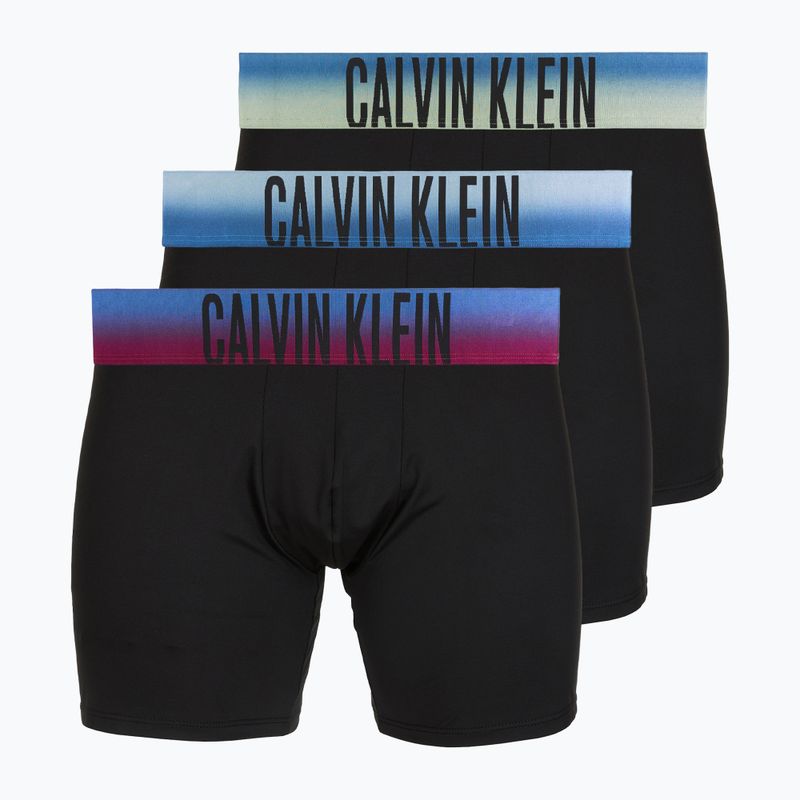 Herrenboxershorts Calvin Klein LV00NB4622 Boxer Brief blck bodies w/ plein air psdn blue/