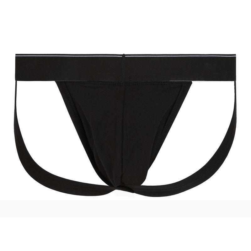 Herren-Slips Calvin Klein LV00NB4644 Jock Strap black bodies w/ granite gray/poseid 5
