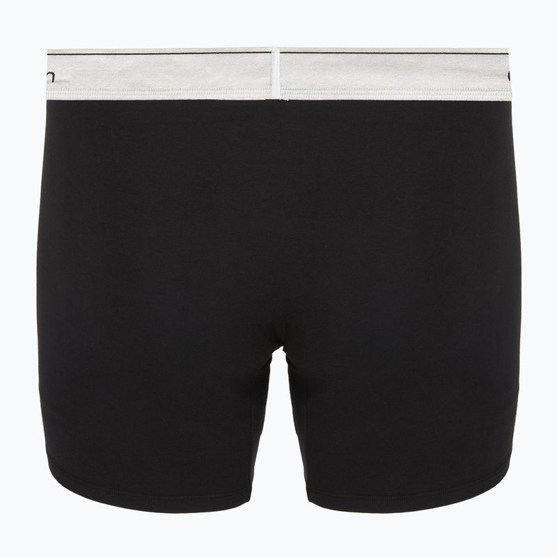 Herrenboxershorts Calvin Klein LV00NB4731 Boxer Brief black w/ silver haze wbs 3