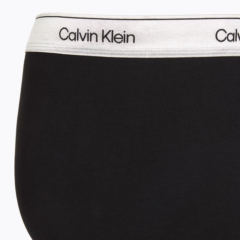 Herrenboxershorts Calvin Klein LV00NB4731 Boxer Brief black w/ silver haze wbs 4