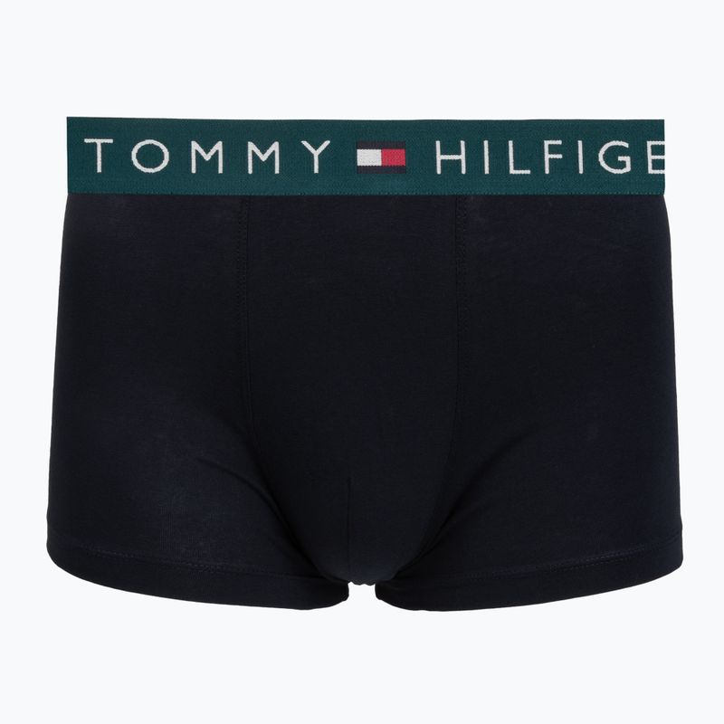 Herrenboxershorts Tommy Hilfiger Trunk WB 3 pack nb//saf canvas/mnty grey/deep spru 2