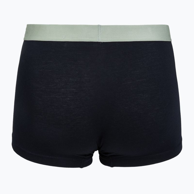 Herrenboxershorts Tommy Hilfiger Trunk WB 3 pack nb//saf canvas/mnty grey/deep spru 5