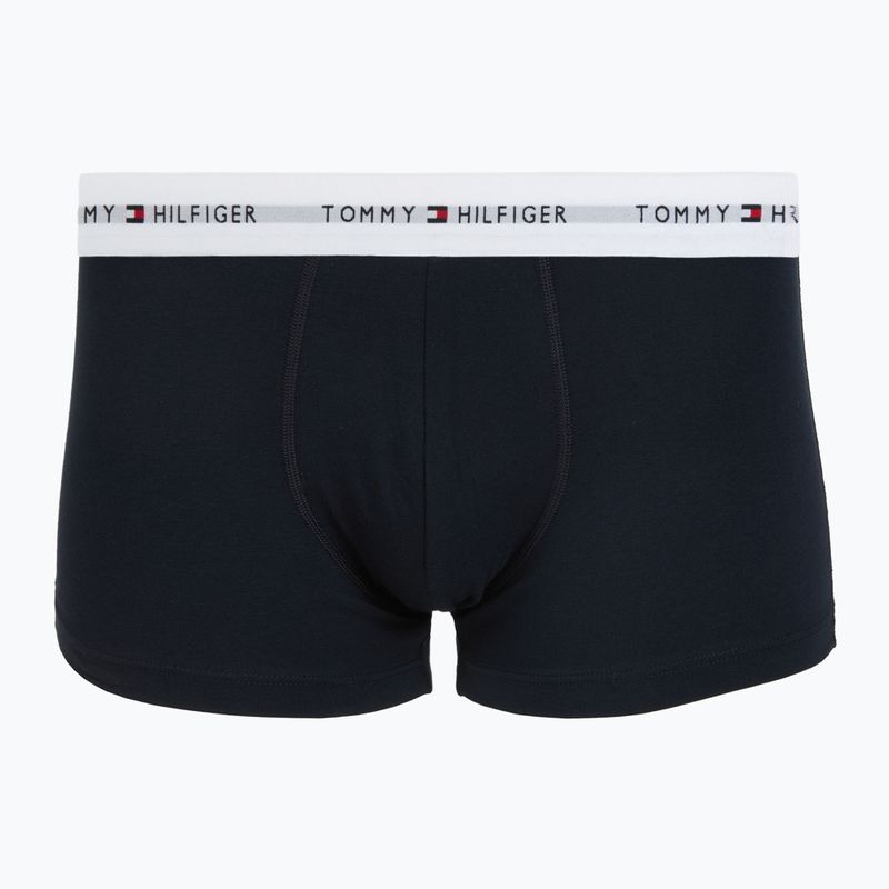 Herrenboxershorts Tommy Hilfiger Trunk WB 3 pack nb//white/orna green/utility olive 2