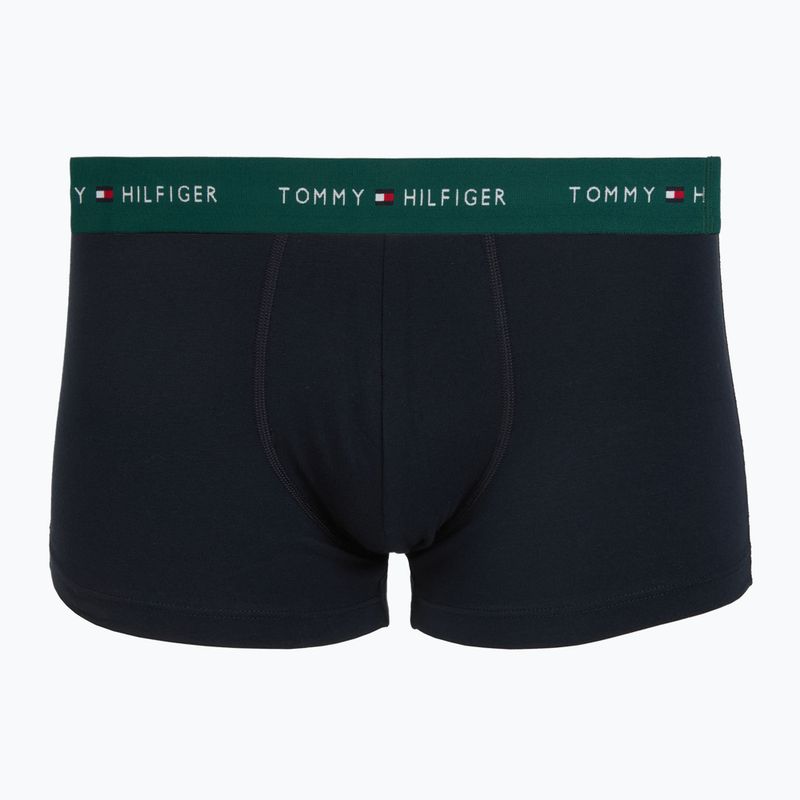 Herrenboxershorts Tommy Hilfiger Trunk WB 3 pack nb//white/orna green/utility olive 3