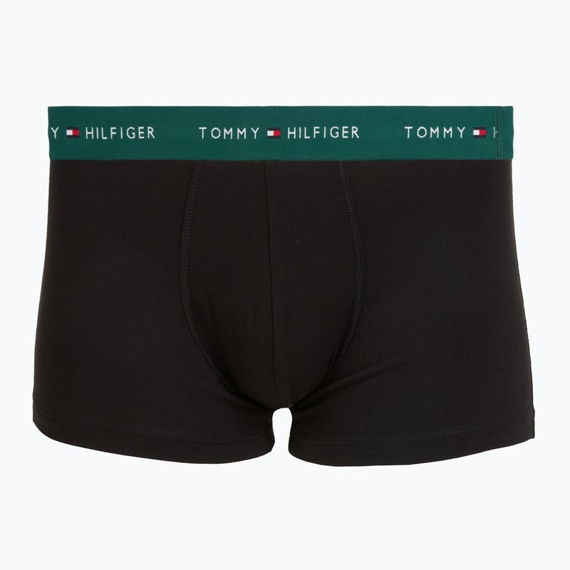 Herrenboxershorts Tommy Hilfiger Trunk WB 3 pack nb//opu blu/orna green/ivory silk 4