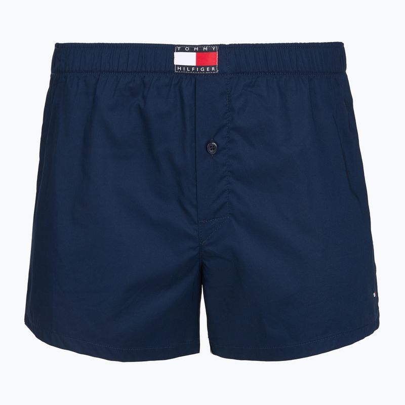 Herrenboxershorts Tommy Hilfiger Woven Boxer Print 3 pack chambray flag/carb navy/c navy flag 2