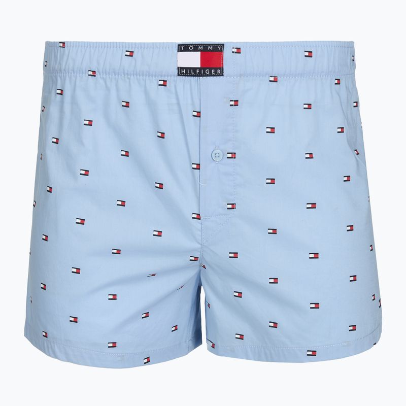 Herrenboxershorts Tommy Hilfiger Woven Boxer Print 3 pack chambray flag/carb navy/c navy flag 5