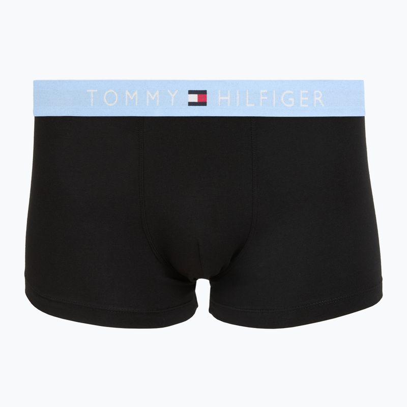 Herrenboxershorts Tommy Hilfiger Trunk black/ant silver/ves blue/opu bl/haz te 2