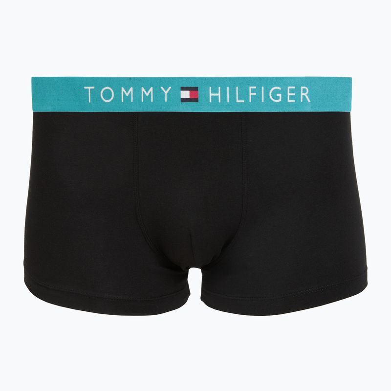 Herrenboxershorts Tommy Hilfiger Trunk black/ant silver/ves blue/opu bl/haz te 4
