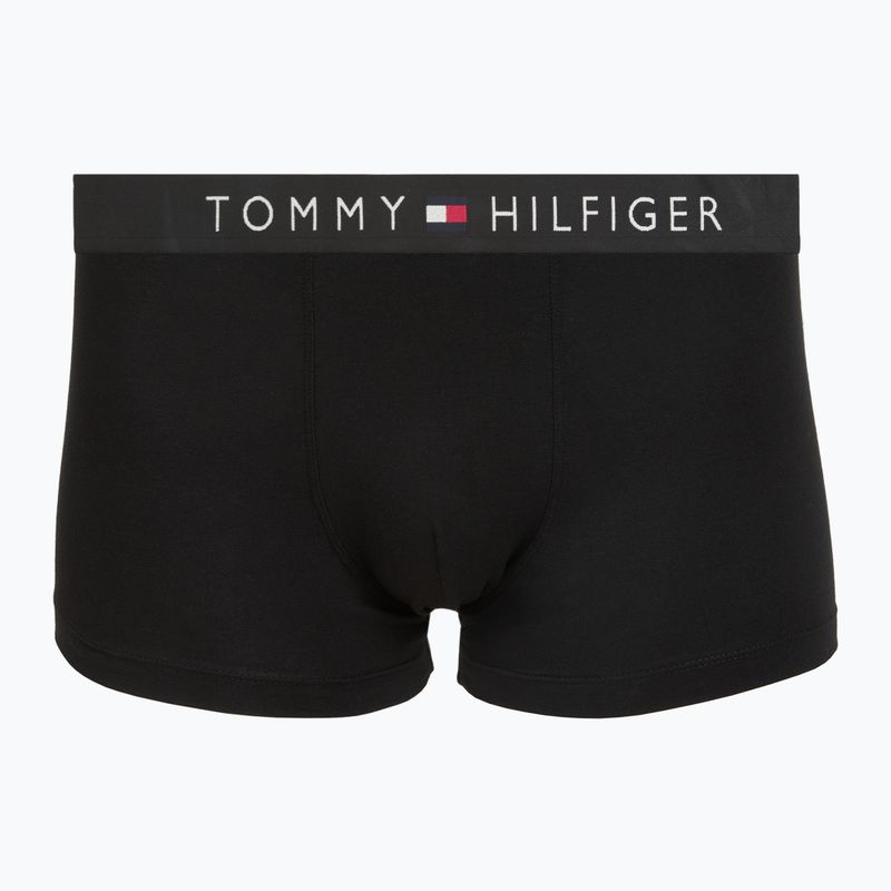 Herrenboxershorts Tommy Hilfiger Trunk black/ant silver/ves blue/opu bl/haz te 6