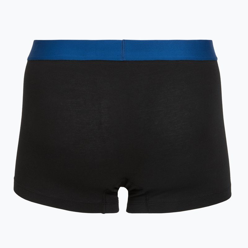 Herrenboxershorts Tommy Hilfiger Trunk black/ant silver/ves blue/opu bl/haz te 7
