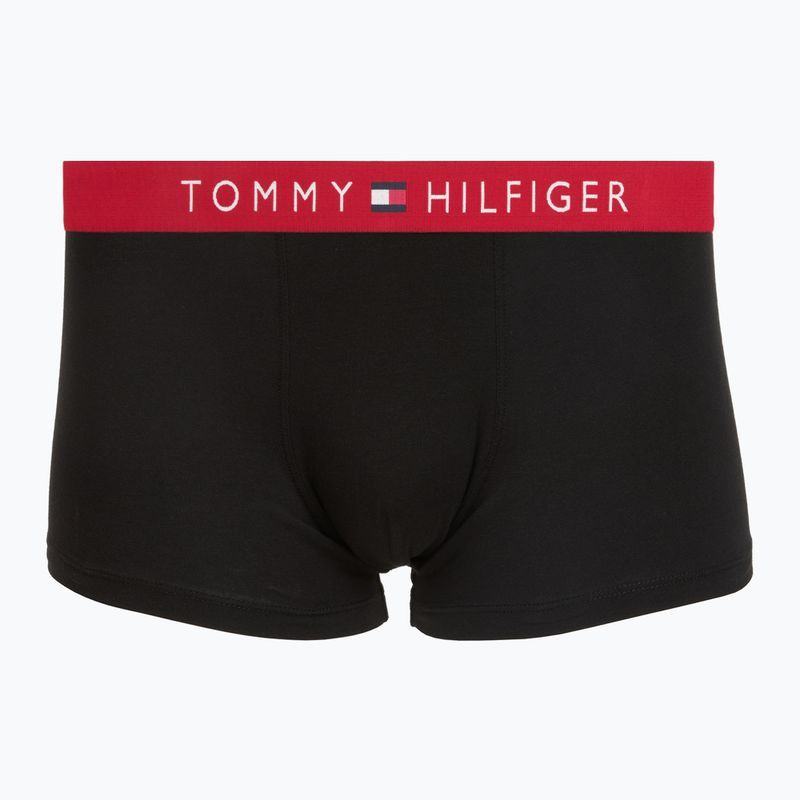 Herrenboxershorts Tommy Hilfiger Trunk WB 3 pack medium red/rasp juice/burgundy 2