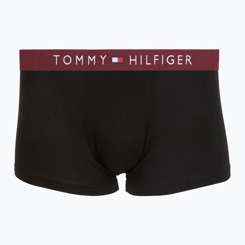 Herrenboxershorts Tommy Hilfiger Trunk WB 3 pack medium red/rasp juice/burgundy 4
