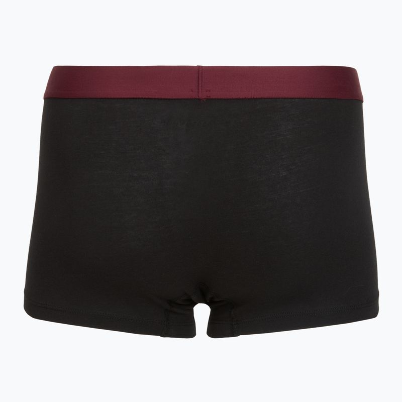 Herrenboxershorts Tommy Hilfiger Trunk WB 3 pack medium red/rasp juice/burgundy 5