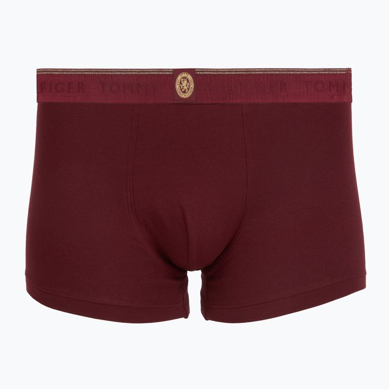 Herrenboxershorts Tommy Hilfiger Trunk 3 pack navy blue/nocturnal green/burgundy 2