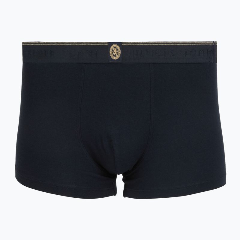 Herrenboxershorts Tommy Hilfiger Trunk 3 pack navy blue/nocturnal green/burgundy 4