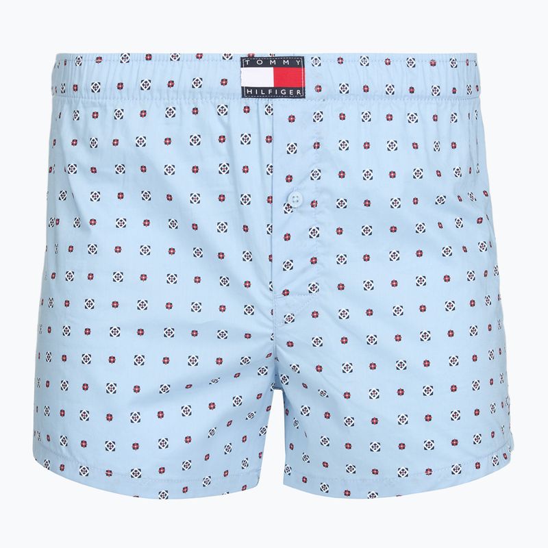 Herrenboxershorts Tommy Hilfiger Woven Boxer Print 3 pack rwb foulard/med red/rwb w chck 2