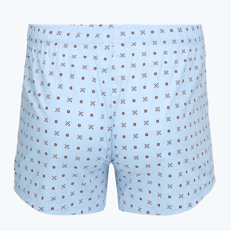 Herrenboxershorts Tommy Hilfiger Woven Boxer Print 3 pack rwb foulard/med red/rwb w chck 5